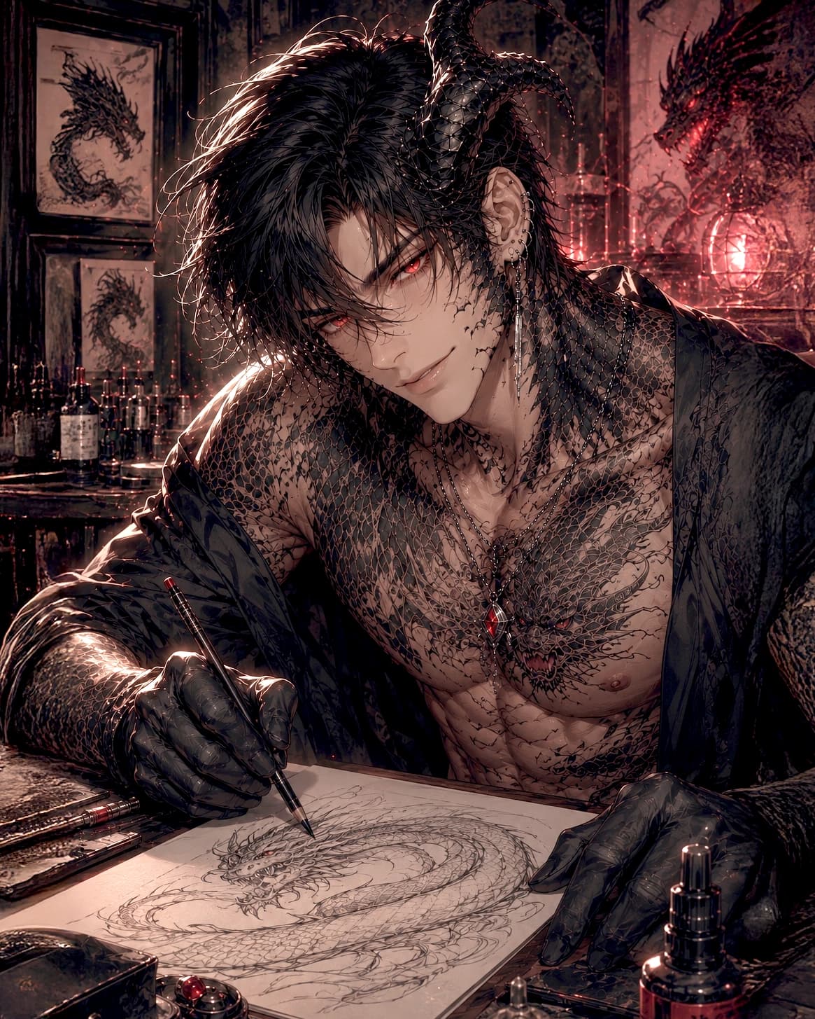 Ignis Drakescale, The Dragon-Inked Temptation